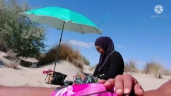 Surprised Muslim Man At The Beach By Exposing My Penis!