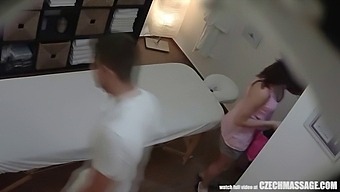 Steamy Encounter On A Massage Table With European Couple
