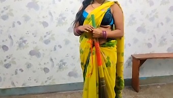 An Indian Man Has Sex With A Maid Who Has Large Breasts In Her Own Home