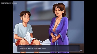 Summer Story - Stepson Caught Pleasuring Himself By Voluptuous Mature Stepsister