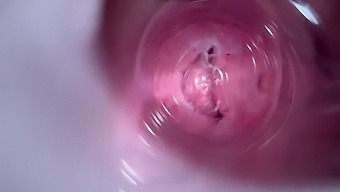Glasses-Wearing Teen Pleasures Herself With A Deep Point-Of-View Shot