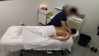 Emma'S Return: A Busty, Flirtatious Milf Receives Another Massage And More!