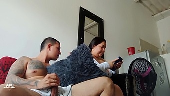 I Pleasure Myself While Observing My Stepsister'S Derriere, And When She Stumbles Upon Me With My Arousal Halted, She Craves To Straddle It